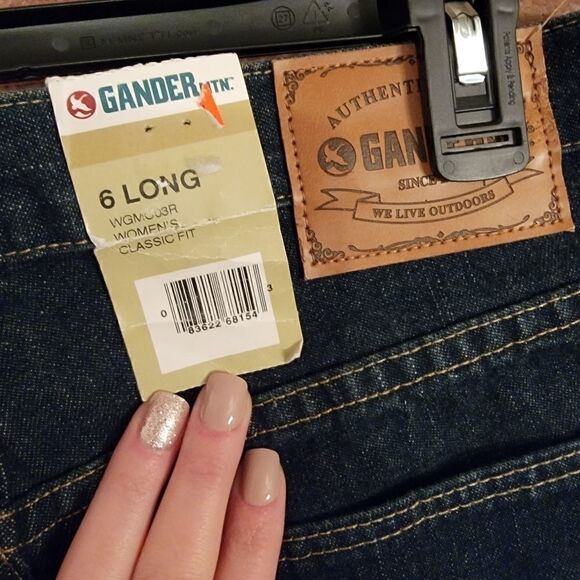 Gander Mountain jeans classic fit size 6 long NWT - Picture 4 of 6